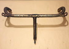 MANUBRIO COMPLETO+MANOPOLE BICICLETTA FRENI BACCHETTE WOLSIT LEGNANO OR.RUOTE 28