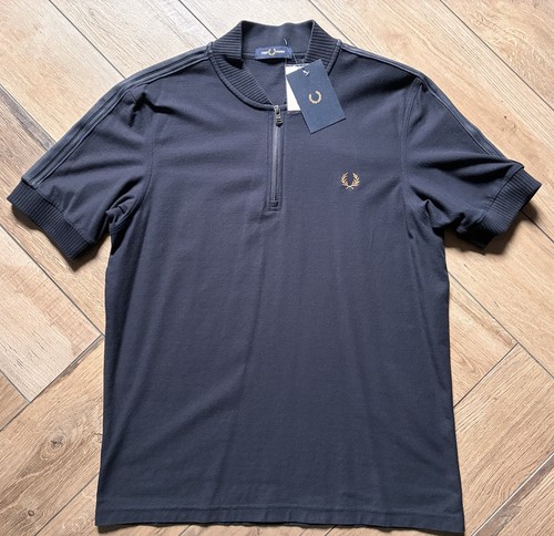 Polo fred perry con zip - zip,