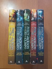 PERCY JACKSON E GLI DEI DELL'OLIMPO SAGA 5 LIBRI  - RICK RIORDAN ( COP. RIGIDA )