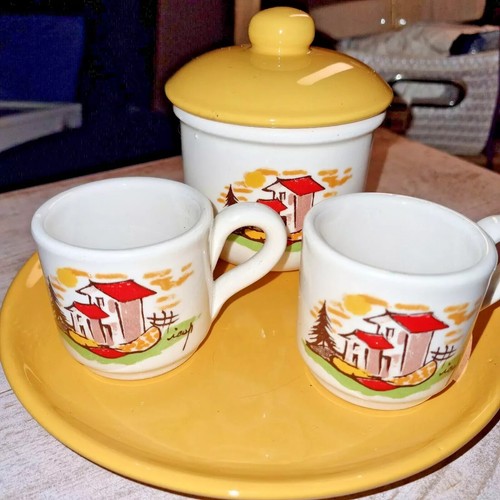 Set caffè casette ceramica - le,