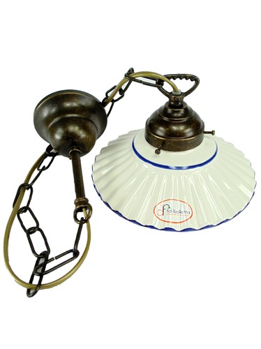 Lampadario ottone brunito