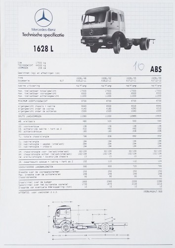 Camion mercedes benz - 1628, l