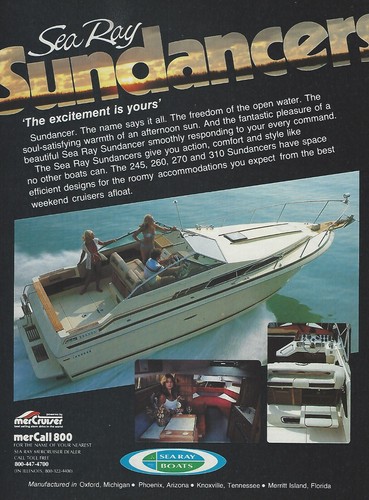 1983 sea ray - sea, sundancer