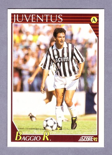 Roberto baggio juventus card - baggio,