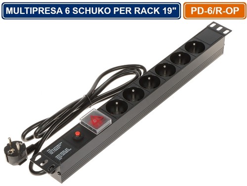 Multipresa schuko con - schuko,