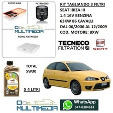 TAGLIANDO 3 FILTRI OLIO TOTAL