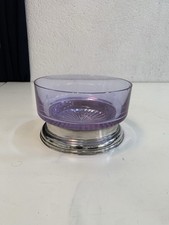 Purple crystal bowl KRISTALL