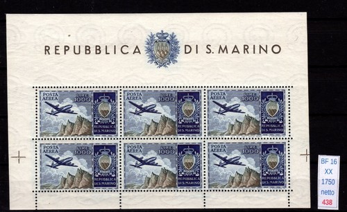 San marino 1954 aereo veduta - marino,
