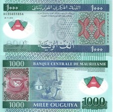 Mauritania 1000 ouguiya 2014