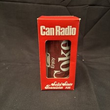 Lattina Coca Cola Cola con logo olimpico USA transistor a stato solido radio AM