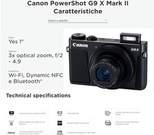Canon PowerShot G9X Mark II G9