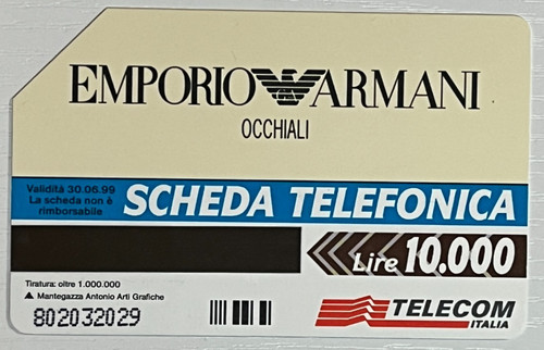 Carta telefonica emporio - telefonica,