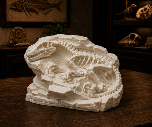 Velociraptor fossil replica - velociraptor,