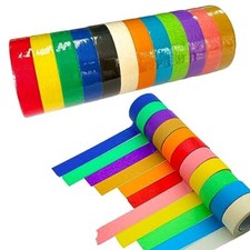 ATBUSS Set di 12 rotoli di nastro adesivo in carta colorata, bellissimo (f9p)