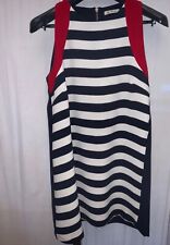 Vestito da donna Alisya, smanicato, Colore blu/bianco/rosso, tg. 44 IT