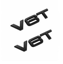 2 emblema V6T nero lucido