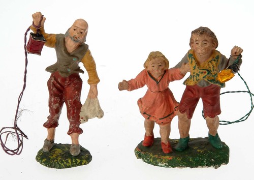 Coppia statuine per presepe - coppia,