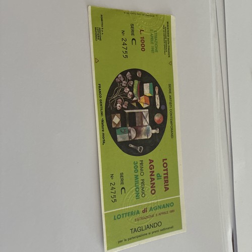 Biglietto lotteria nazionale - biglietto,