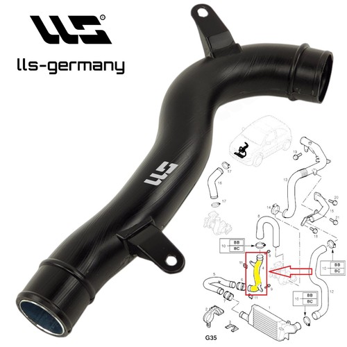 Tubo turbo intercooler per