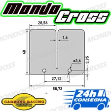 Ricambio di serie lamelle carbonio CARBONO KAWASAKI KX 125 1998 (98)