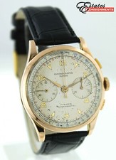 Orologio Uomo Vintage Chronographe Suisse Oro Rosa 18k Landeron 51