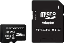 , 256 GB Microsdxc Scheda Di Memoria Con Adattatore SD, A1, UHS-I U3, V30, 4K, C