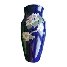 ROYAL COPENHAGEN, Vaso blu cobalto «Apple Blossom» (279/137)