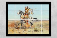 Medaglione backsplash murale