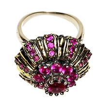 grande ANELLO  STILE ANTICO   in argento 925  e pietre  -  gioiello