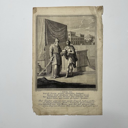 Stampa antica biblica davide - stampa,