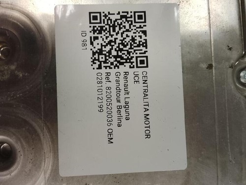 0281012199 centralina motore