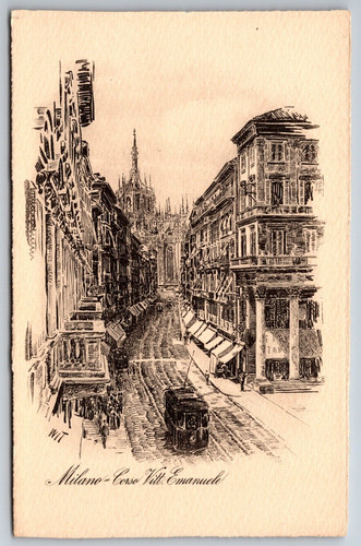 Cartolina carrello inchiostro - cartolina,