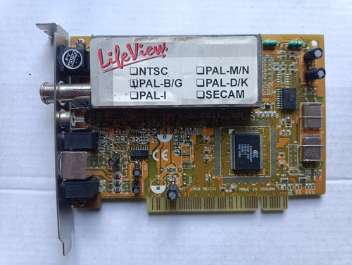 Lifeview pal analog pci tv - pal-b/g,