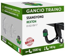 Per Ssangyong REXTON 4WD 02-17