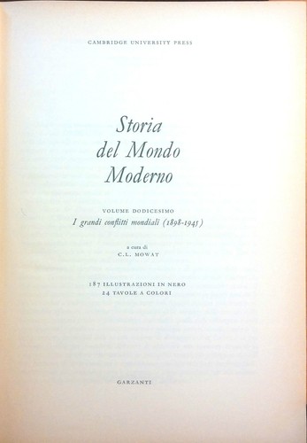 Storia del mondo moderno - mondo, vol