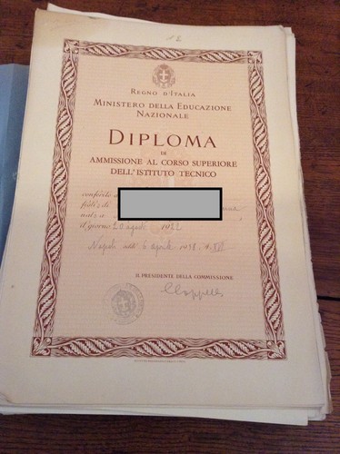 Diploma ammissione istituto - diploma,