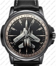 Orologio Con Cinturino In Pelle Nera F15 Eagle Regalo