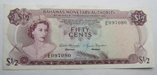 BAHAMAS, 1/2 DOLLARO, QEII