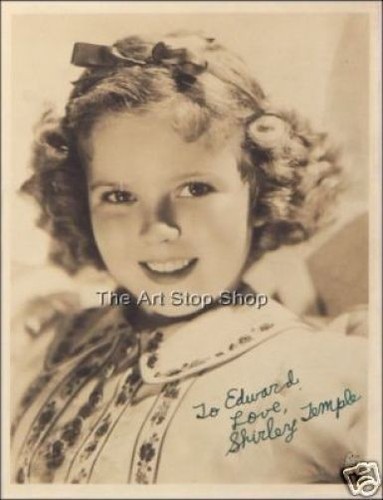 Shirley temple autograph photo - temple,
