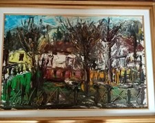 Olio GIUSEPPE VIOLA opera su tela