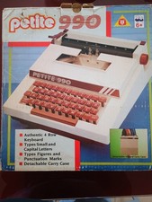VINTAGE 1985 PETITE 990 4 ROW KEYBOARD TYPEWRITER DOBSON PARK BYRON ENGLAND 80