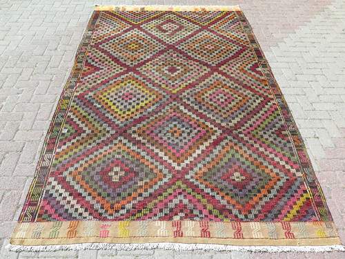 Kilim lana turca vintage - kilim,