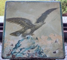 SCATOLA DI LATTA ORIGINALE D'EPOCA BISCUITS DELTA M. A. GATTI TORINO REGNO 