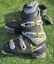 Scarponi da sci discesa donna Lange Fit Comp 100 nero grigio misura 317 mm