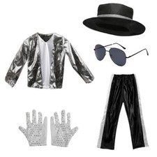 Costume cosplay superstar Michael Jackson 2025 bambini ragazzi abiti festa Halloween