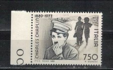 CENTENARIO DELLA NASCITA DI CHARLIE CHAPLIN. FRANCOBOLLO NUOVO  ANNO 1989