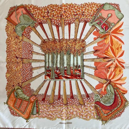 Sciarpa seta hermes albero - hermes,