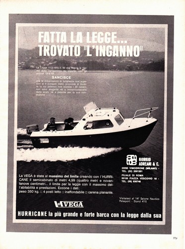 Semicabinato hurricane vega - semicabinato,