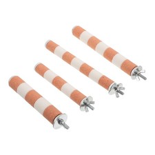  4 pezzi di trespolo per uccelli, pappagalli, bastoncini, zampe di pappagallo,