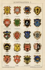 n. 2 Stampe Antiche 1898 =